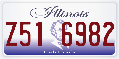 IL license plate Z516982