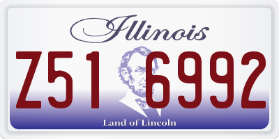 IL license plate Z516992