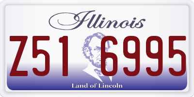 IL license plate Z516995