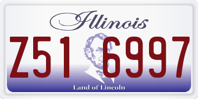 IL license plate Z516997