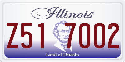 IL license plate Z517002