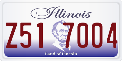 IL license plate Z517004