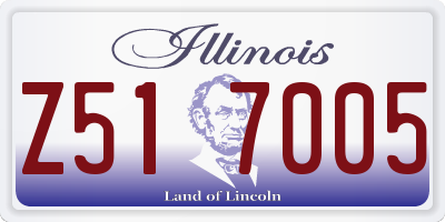 IL license plate Z517005