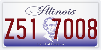 IL license plate Z517008