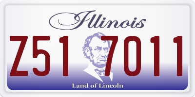 IL license plate Z517011