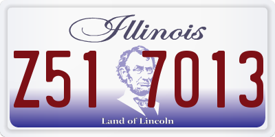 IL license plate Z517013