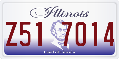 IL license plate Z517014