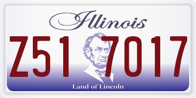 IL license plate Z517017