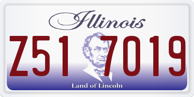 IL license plate Z517019