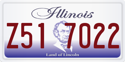 IL license plate Z517022
