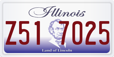 IL license plate Z517025