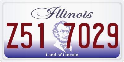 IL license plate Z517029
