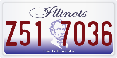 IL license plate Z517036
