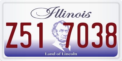 IL license plate Z517038