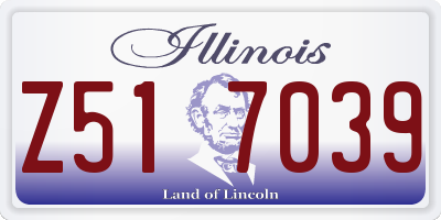 IL license plate Z517039