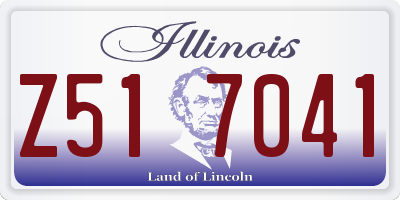 IL license plate Z517041