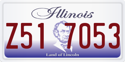 IL license plate Z517053