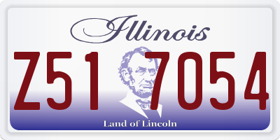 IL license plate Z517054