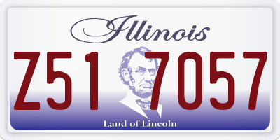 IL license plate Z517057