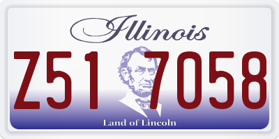 IL license plate Z517058