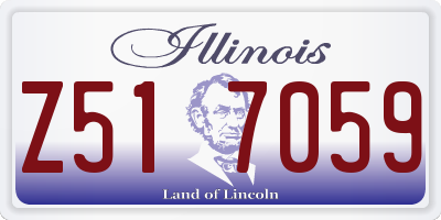 IL license plate Z517059