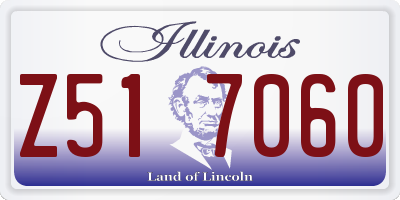 IL license plate Z517060