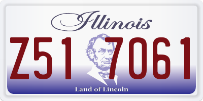 IL license plate Z517061