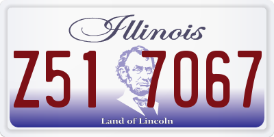 IL license plate Z517067