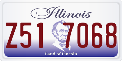 IL license plate Z517068
