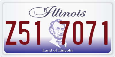 IL license plate Z517071