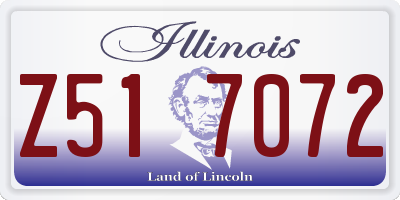 IL license plate Z517072