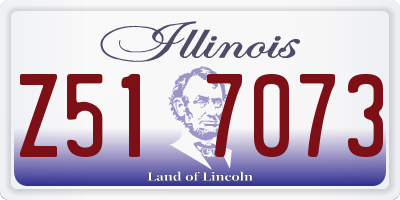 IL license plate Z517073