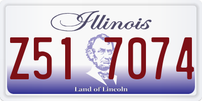 IL license plate Z517074