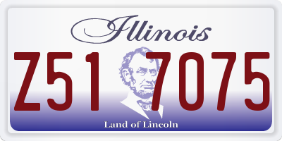 IL license plate Z517075