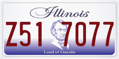 IL license plate Z517077