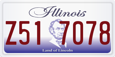 IL license plate Z517078