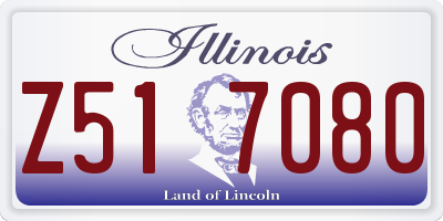 IL license plate Z517080