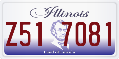 IL license plate Z517081