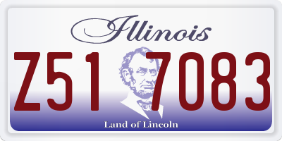 IL license plate Z517083