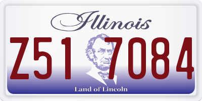 IL license plate Z517084