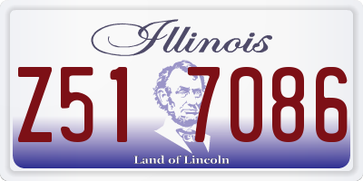 IL license plate Z517086