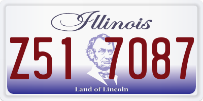 IL license plate Z517087