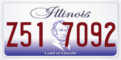 IL license plate Z517092