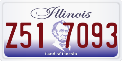 IL license plate Z517093