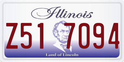 IL license plate Z517094