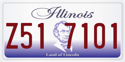 IL license plate Z517101