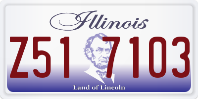 IL license plate Z517103