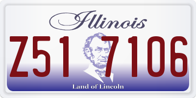 IL license plate Z517106