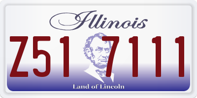 IL license plate Z517111