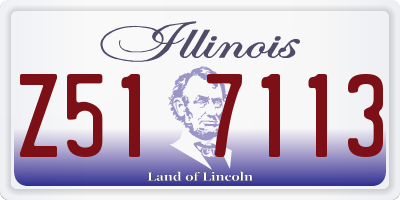 IL license plate Z517113